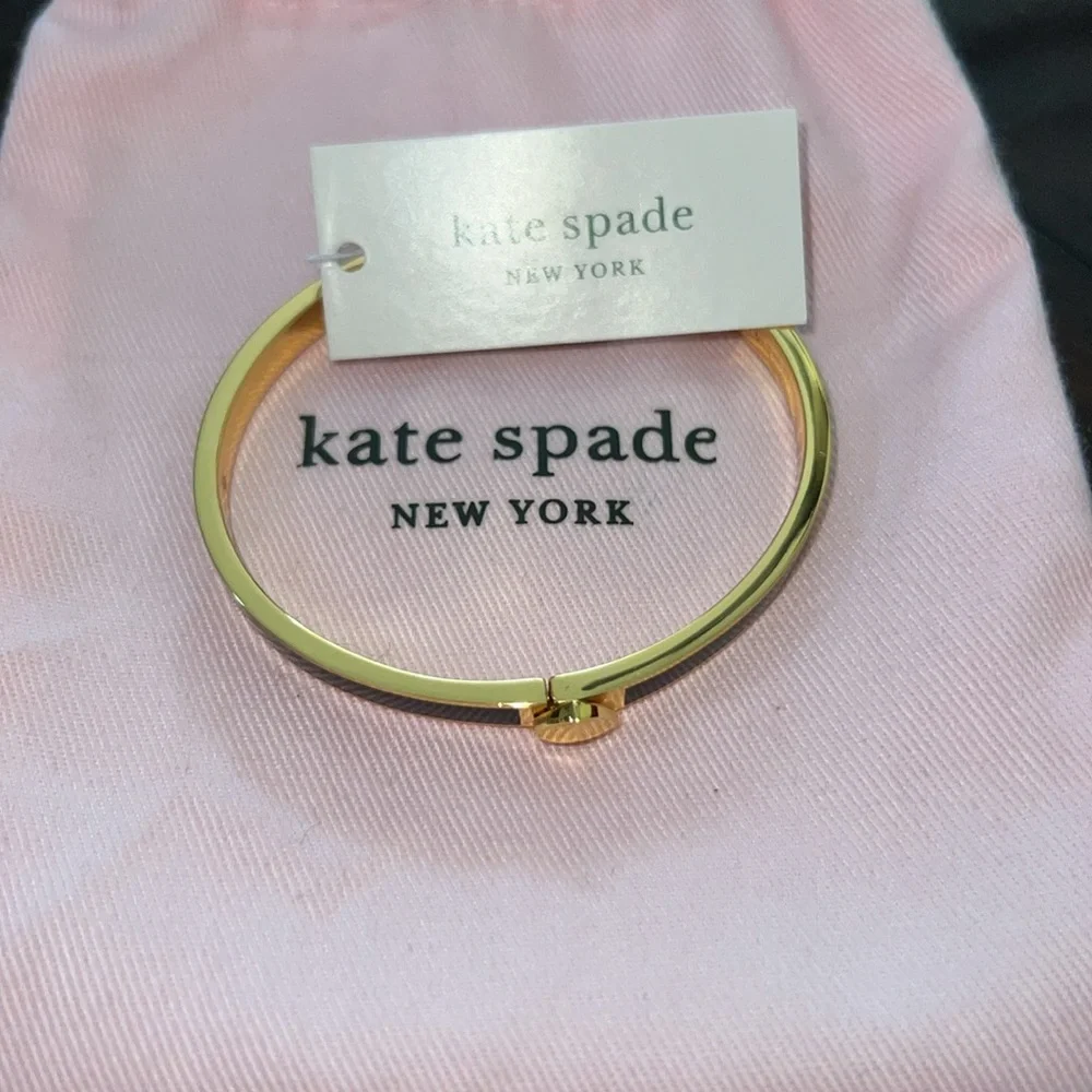 NWT Kate Spade Black and Gold Bracelet - Picture 2 of 4